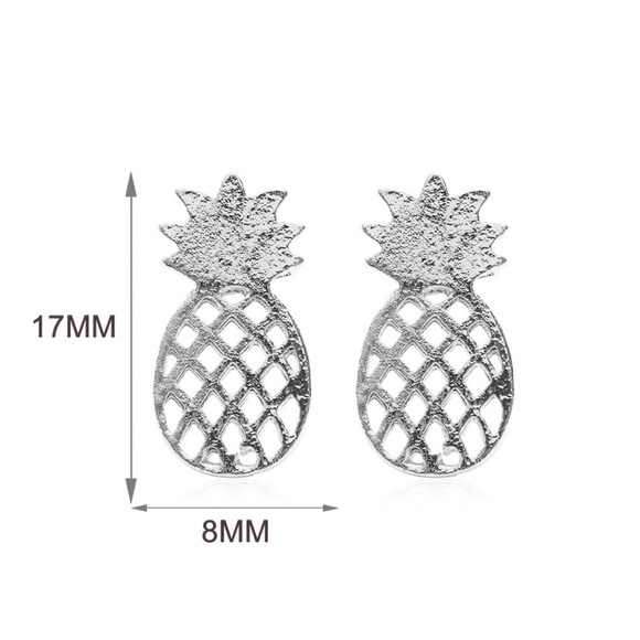 🔴 5/$20 Pineapple Dainty earrings in rose gold - Picture 5 of 5